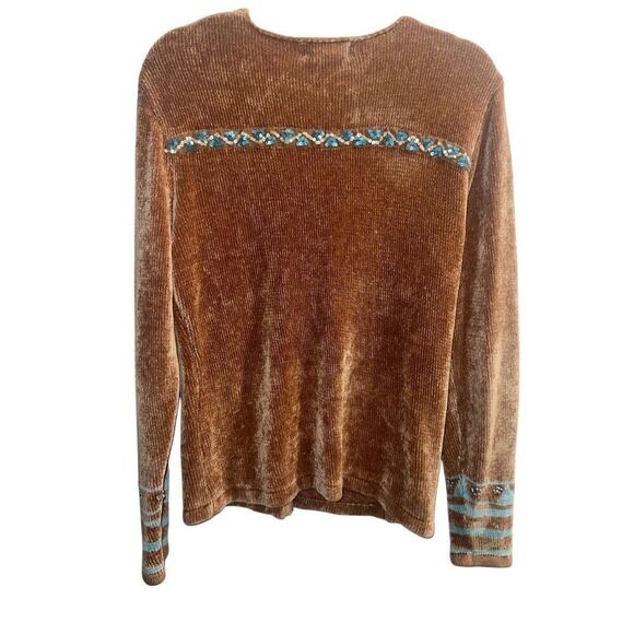 ✨Soft Surroundings Zip Front Embellished Sz XL Jacket Cardigan✨ - Picture 5 of 9